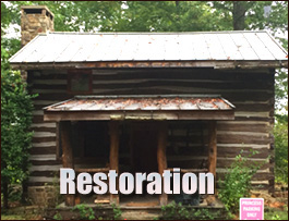 Historic Log Cabin Restoration  Upperville, Virginia